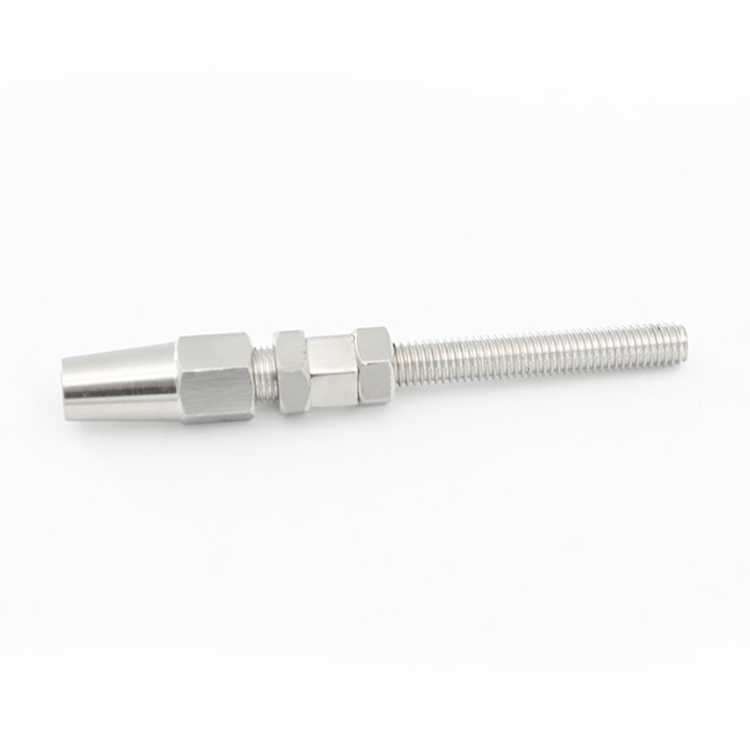 Rigging Hardware High Polished 316 Stainless Steel 5/32'' 4mm Wire Rope Stud Swageless Threaded Terminal