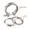 Stainless Steel Quick Release Repair V Band Pipe Clamp With Male Female Flange Kit