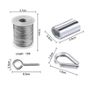 304 316 Heavy Duty Picture Frame Hanging Wire Stainless Steel Wire Rope Cable 1x7 7x19 Steel Wire Rope 7x7 Strand Core